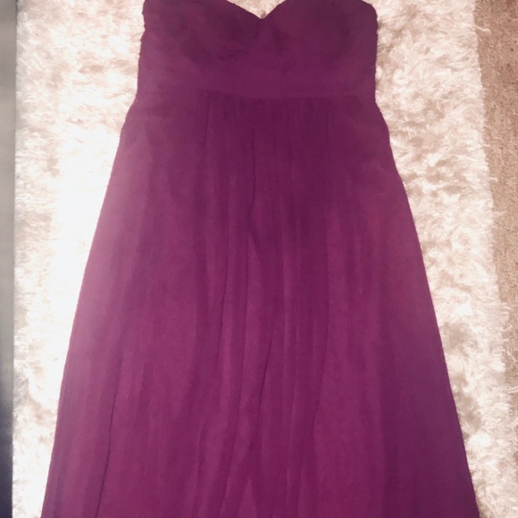 Deep Plum BILL LEVKOFF Gown - Picture 2 of 6
